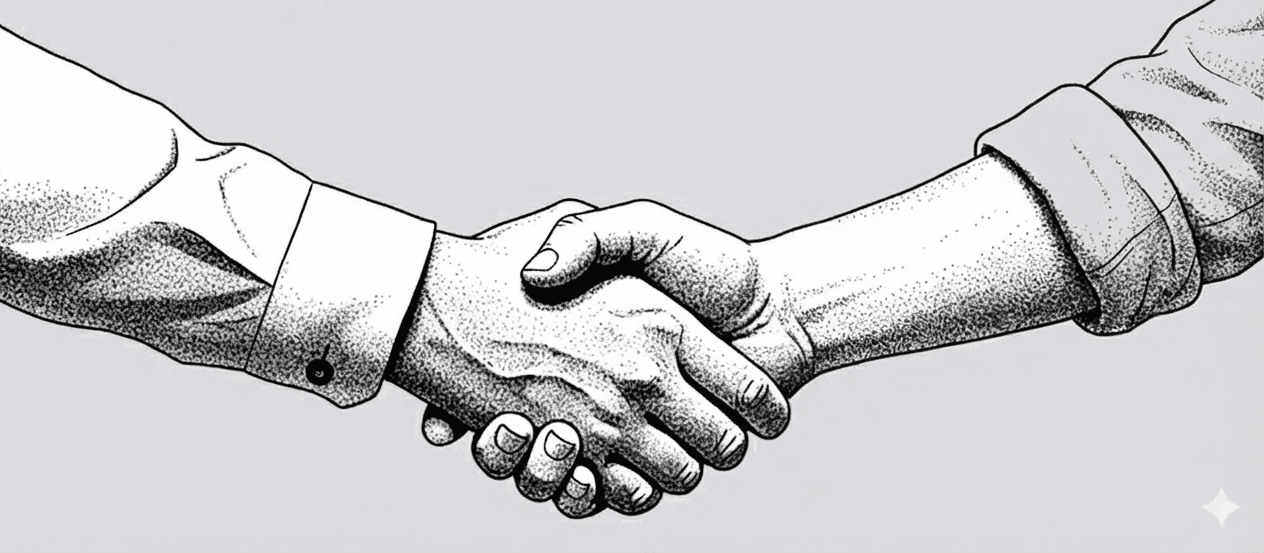 Partnership handshake